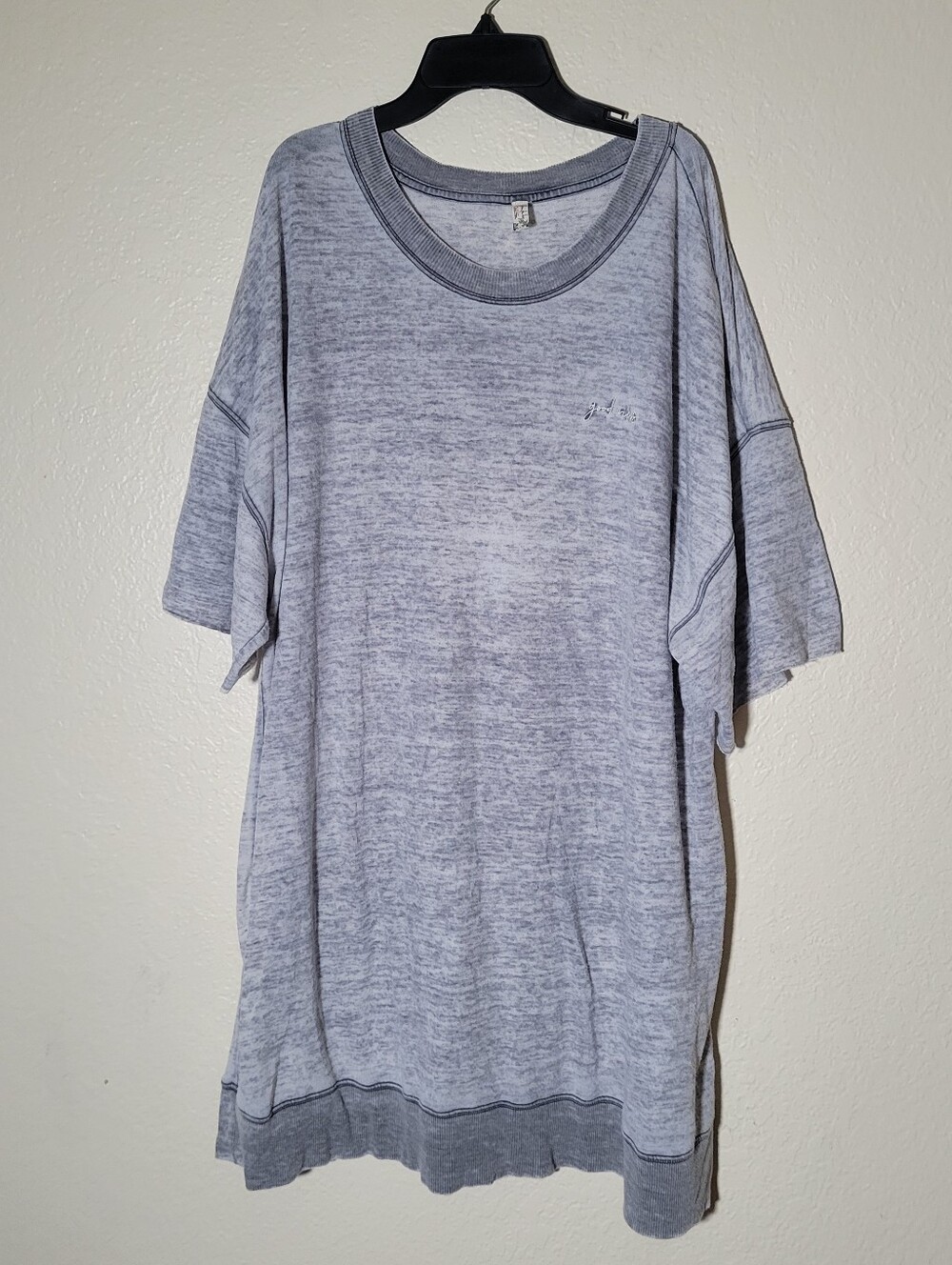 Free People | Intimately Cool Girl Lounge Oversized Good Vibes Shirt Comfy M - Picture 2 of 7